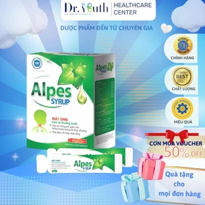 Siro Ho Alpes hộp 20 gói, long đàm, ngăn ho,rát đau họng, ngừa sưng viêm cổ họng, khan tiếng,lưu thông đường thở