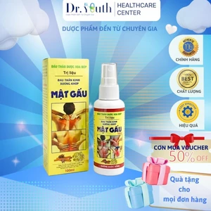 Dầu Thảo Dược Xoa Bóp Mật Gấu trị liệu đau thần kinh xương khớp, đau lưng, trật gân, tụ máu-Hộp 100ml