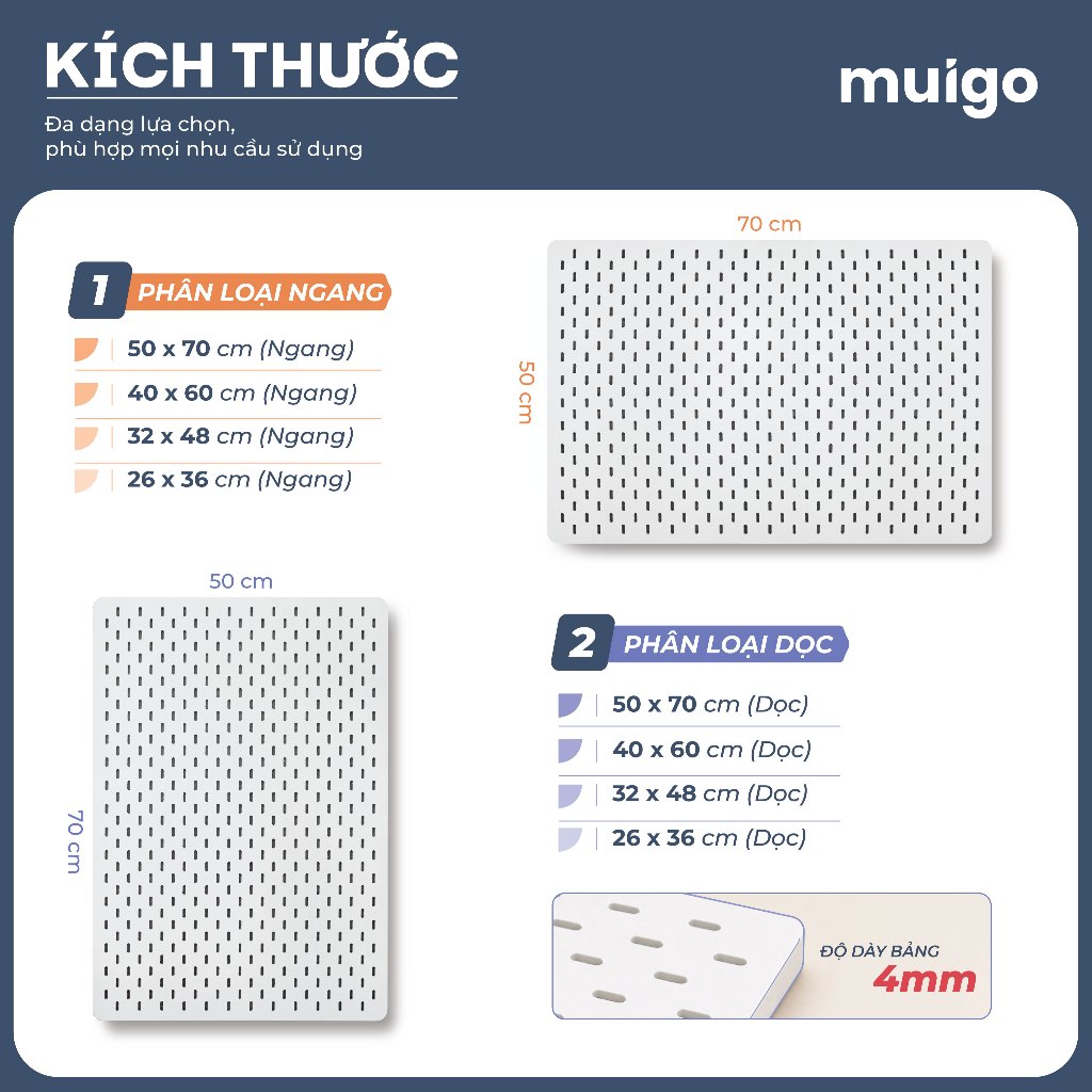 [Tặng phụ kiện] BẢNG PEGBOARD NHỰA TREO TƯỜNG CAO CẤP | Bảng Lỗ Decor Tiện Dụng, Tối Ưu Không Gian