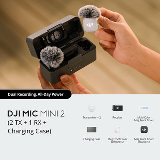 DJI Mic Mini 2 - Micro Không Dây Chính Hãng | Thu Âm Rõ Nét | Nhỏ Gọn | Kết Nối Nhanh | BH 12 Tháng