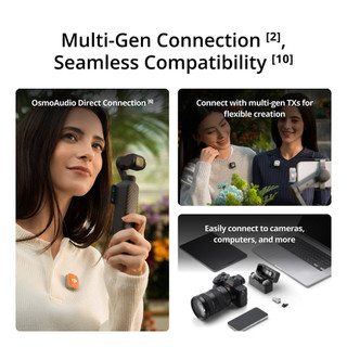 DJI Mic Mini 2 (2 TX + 1 Mobile RX + Charging Case) - Micro Không Dây 2 Kênh Chính Hãng | Gắn Điện Thoại | Kèm Hộp Sạc
