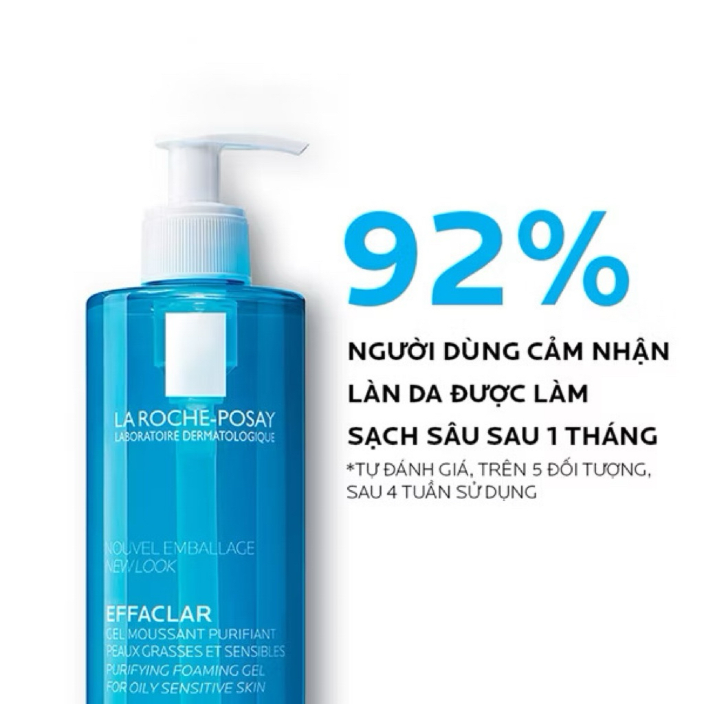 Sữa Rửa Mặt Effaclar La Roche Posay 400ml Hỗ Trợ Làm Sạch Da Dầu Mụn