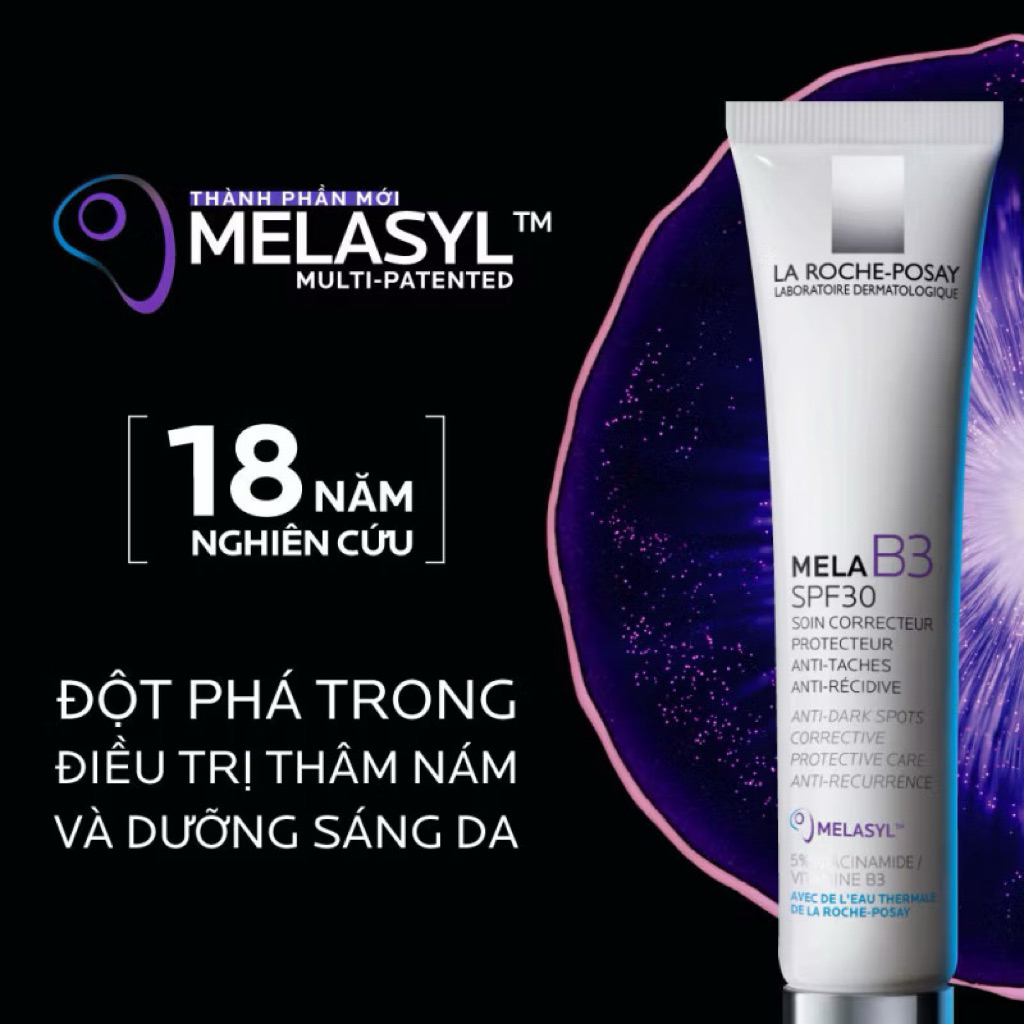 Kem Dưỡng La Roche Posay Mela B3 SPF30 40ml Hỗ Trợ Mờ Thâm Sáng Da Đều Màu Chính Hãng