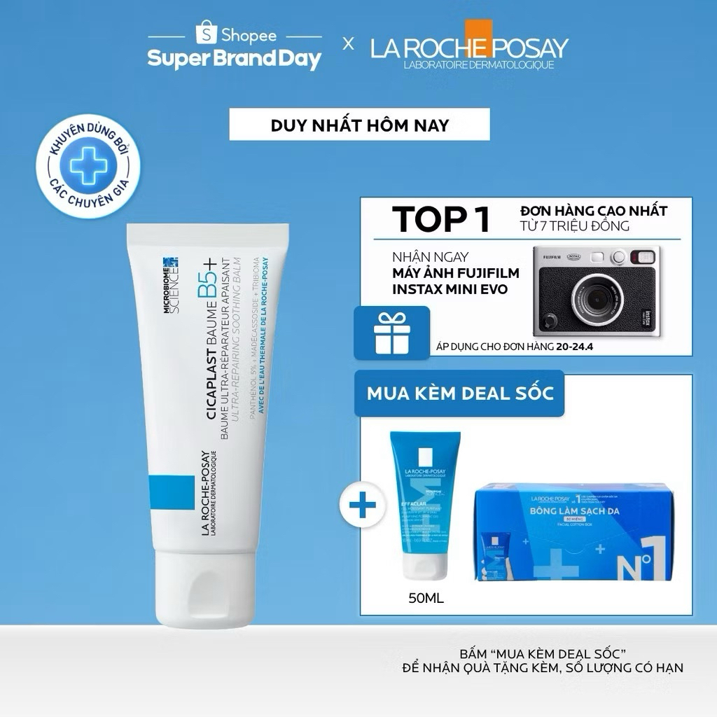 Kem Dưỡng Phục Hồi Da La Roche-Posay Cicaplast Baume B5+ 100ml | Làm Dịu - Tái Tạo - Bảo Vệ Da