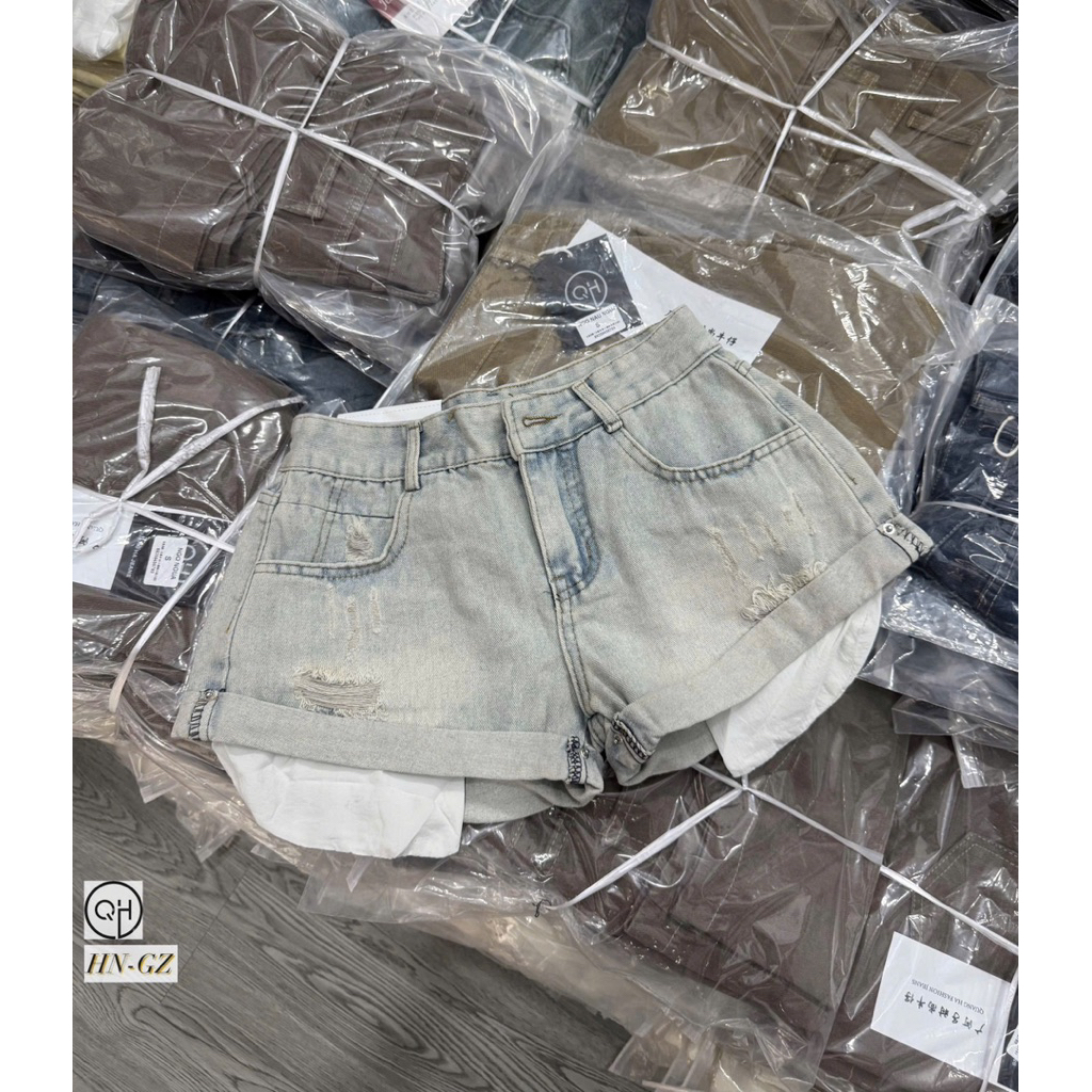 𝑺𝒔𝒖.𝑺𝒕𝒖𝒅𝒊𝒐// QUẦN SOOC DENIM MÀU XANH NHẠT ẢNH THẬT