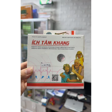 ( Sale Sét combo lọ 180 viên + hãng bỏ tích điểm, tặng quà) Ích tâm khang Sét 2lọ