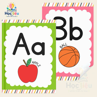 Bộ Thẻ ABC Tiếng Anh Cho Bé – 26 Flashcard Giúp Bé Làm Quen Ngôn Ngữ A5