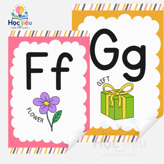 Bộ Thẻ ABC Tiếng Anh Cho Bé – 26 Flashcard Giúp Bé Làm Quen Ngôn Ngữ A5
