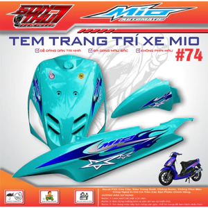 TEM XE MIO SPORT #74 (CHẤT LIỆU CAO CẤP - SIÊU NÉT - SIÊU ĐẸP - SIÊU CUTE)