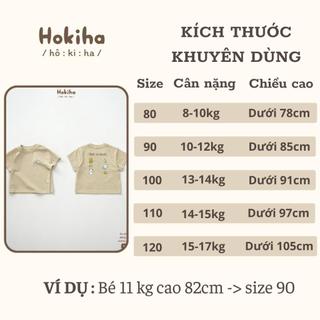 Áo Phông Xẻ Tà In Hình Đáng Yêu Cho Bé Trai Bé Gái Hokiha Vải Cotton Mềm Mại, Co Giãn Thoải Mái Size Từ 8-17kg A76