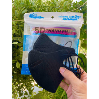 [ SALE 7-7] KHẨU TRANG 5D Thành Phát kháng khuẩn đen huyền bí, hợp thời trang