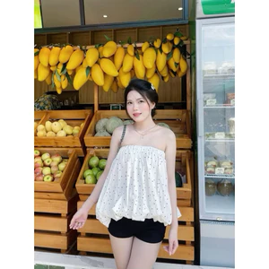 𝑺𝒔𝒖.𝑺𝒕𝒖𝒅𝒊𝒐// ÁO QUÂY CHẤM BI MẶC ĐƯỢC THÀNH CHÂN VÁY DÀI 40cm