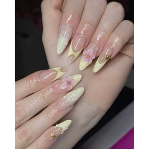 NAIL BOX Y2K MÙA HÈ ĐI BIỂN VÀNG PASTEL MÓNG GIẢ Y2K