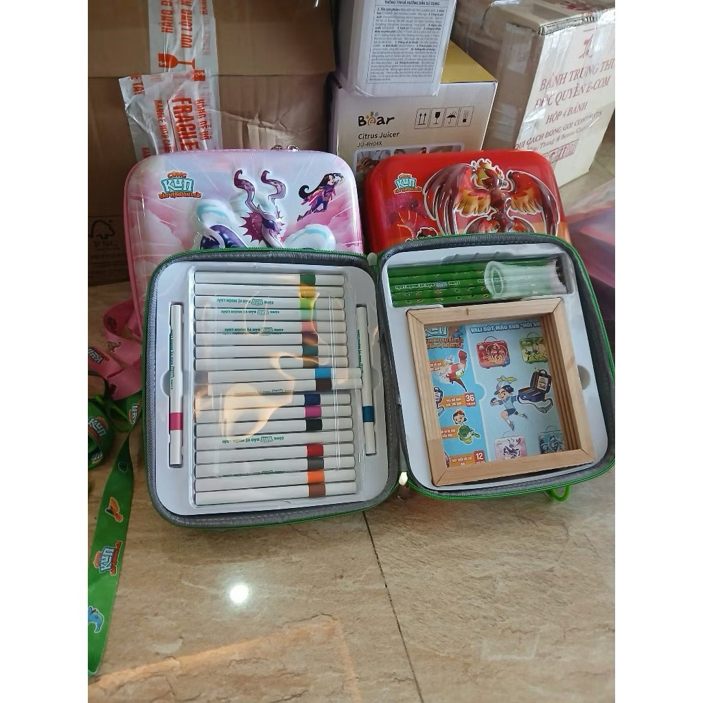 Vali Bút màu hồi sinh Kun