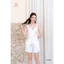 ST9385 Đồ bộ mặc nhà nữ lụa latin áo hai dây quần sooc