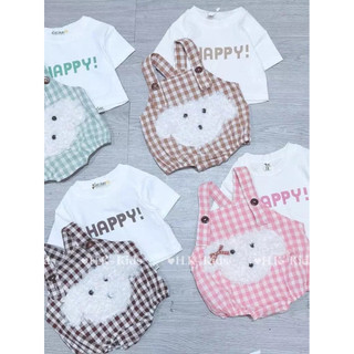 [Hàng thiết kế] Body cho bé - set yếm bé trai bé style Hàn Quốc siêu xinh - bodysuit trẻ em, áo liền quần, bodychip