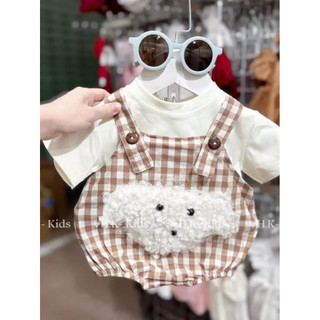 [Hàng thiết kế] Body cho bé - set yếm bé trai bé style Hàn Quốc siêu xinh - bodysuit trẻ em, áo liền quần, bodychip