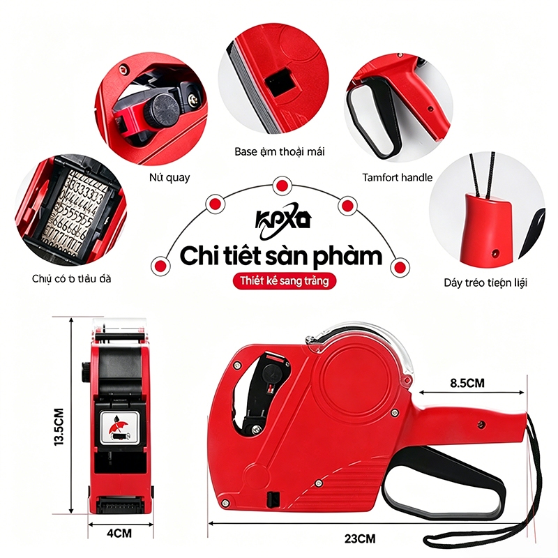Máy Bắn Giá MX 5500 EOS Cầm Tay Chính Hãng - Tặng Mực + Tem Dán, Súng Bấm Giá Tiện Lợi Cho Shop