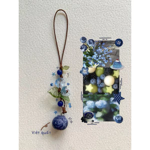 Móc khoá trái cây keychain vườn trái cây, móc khoá balo điện thoại