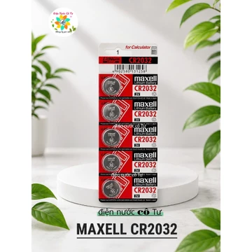 1 vỉ 5 viên 3V Maxell 1 vỉ 5 viên mã CR2032 - remote xe tay ga, xe máy, máy đo huyết áp, cửa cuốn, máy tính