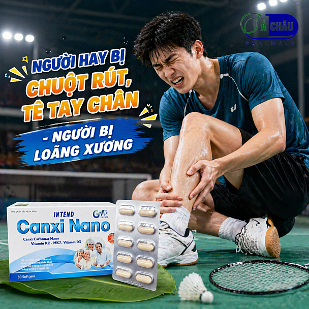 (Chỉ 1 Viên Mỗi Ngày) Canxi Nano - Giúp Bé Phát Triển Chiều Cao, Tốt Cho Mẹ Bầu, Người Loãng Xương, Người Bị Chuột Rút