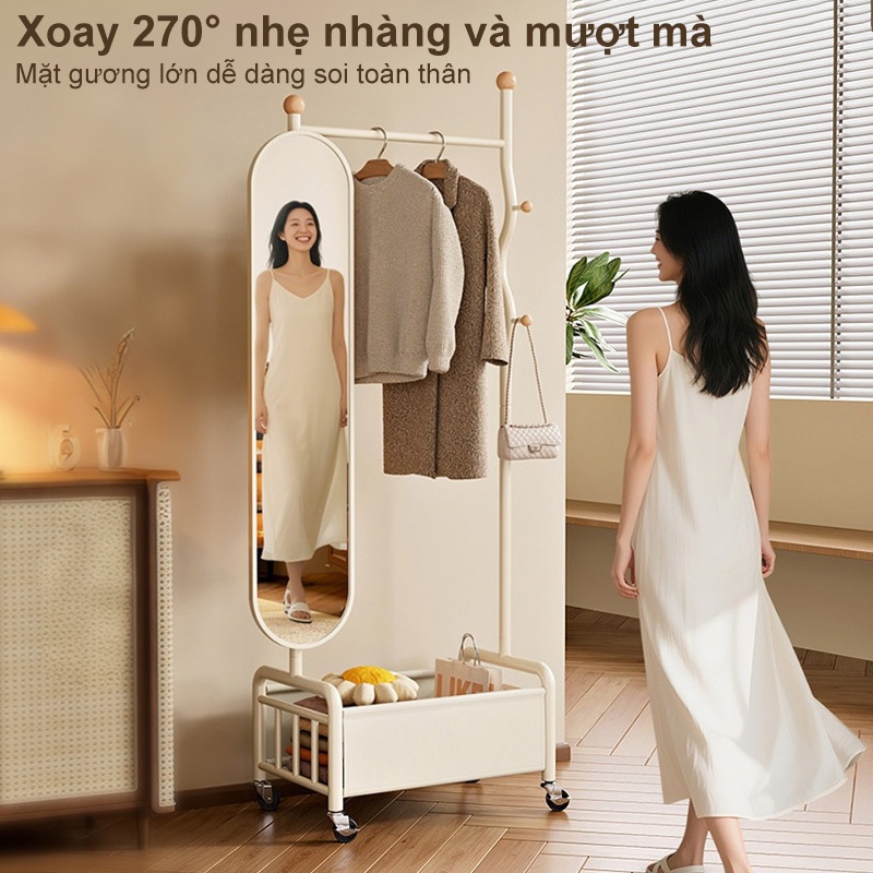 𝐎𝐥𝐢𝐟𝐞 Giá Treo Quần Áo Có Gương Cây Treo Quần Áo Trong Phòng Dung Lượng Lớn Và Thiết Kế Trang Nhã Giá Treo Đồ Đa Năng