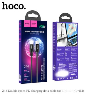 Cáp sạc nhanh Hoco X14 Type-C to LaiNing PD 20W dài 1M (Đen)