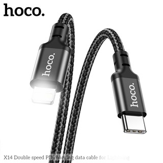 Cáp sạc nhanh Hoco X14 Type-C to LaiNing PD 20W dài 1M (Đen)