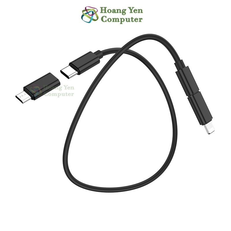 Bộ Cáp Sạc HOCO U86 Nhỏ Gọn –  Tương Thích Nhiều Thiết Bị, Kiêm Giá Đỡ Điện Thoại – BH 6 Tháng – Hoangyencomputer