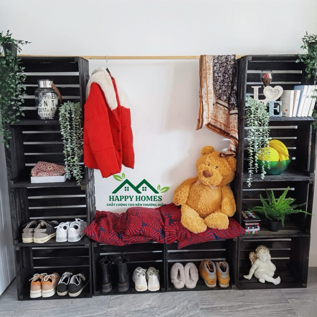 Thùng gỗ pallet đựng đồ, trang trí đa năng | BigBuy360 - bigbuy360.vn