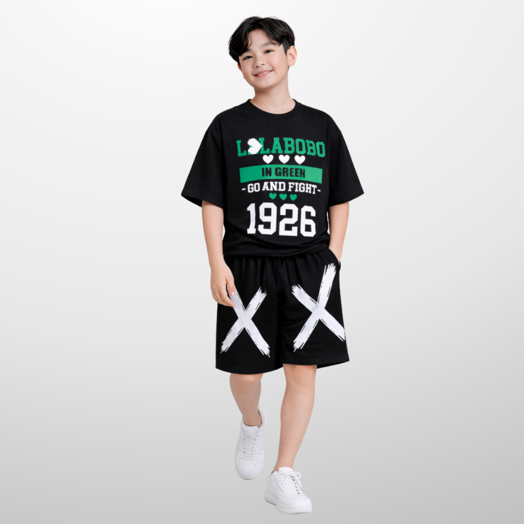 Bộ quần áo bé trai mùa hè JJ Kids chất cotton co giản cho trẻ em 2,3,4,5,6,7,8,9,10,11,12 tuổi