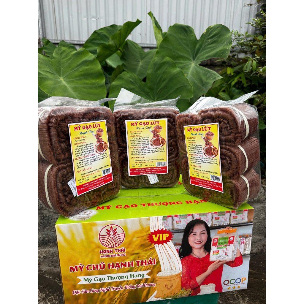 Combo 3kg mỳ Chũ gạo lứt Hạnh Thái