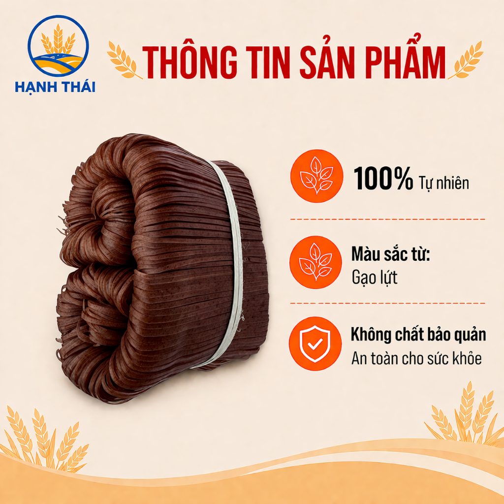 Mỳ Chũ gạo lứt Hạnh Thái phù hợp cho người tập gym, chế độ ăn kiêng