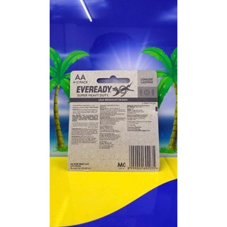 Pin Eveready Super Heavy Duty 1212 BP4+2 AAA
