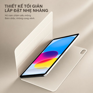 KTGGHG™ hút từ có thể tách rời tương thích với iPad 11"/10.9" Gen 10/11(A16) Air 4~5/6~8th(M2/M3/M4)