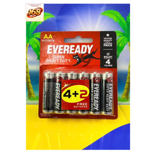 Pin Eveready Super Heavy Duty 1212 BP4+2 AAA