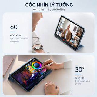 KTGGHG Ốp lưng trong suốt hoàn toàn, giá rẻ, chống va đập cho iPad 11/10th Air 4/5 & 6/7/8th  11"/10.9" 7~9th 10.2"