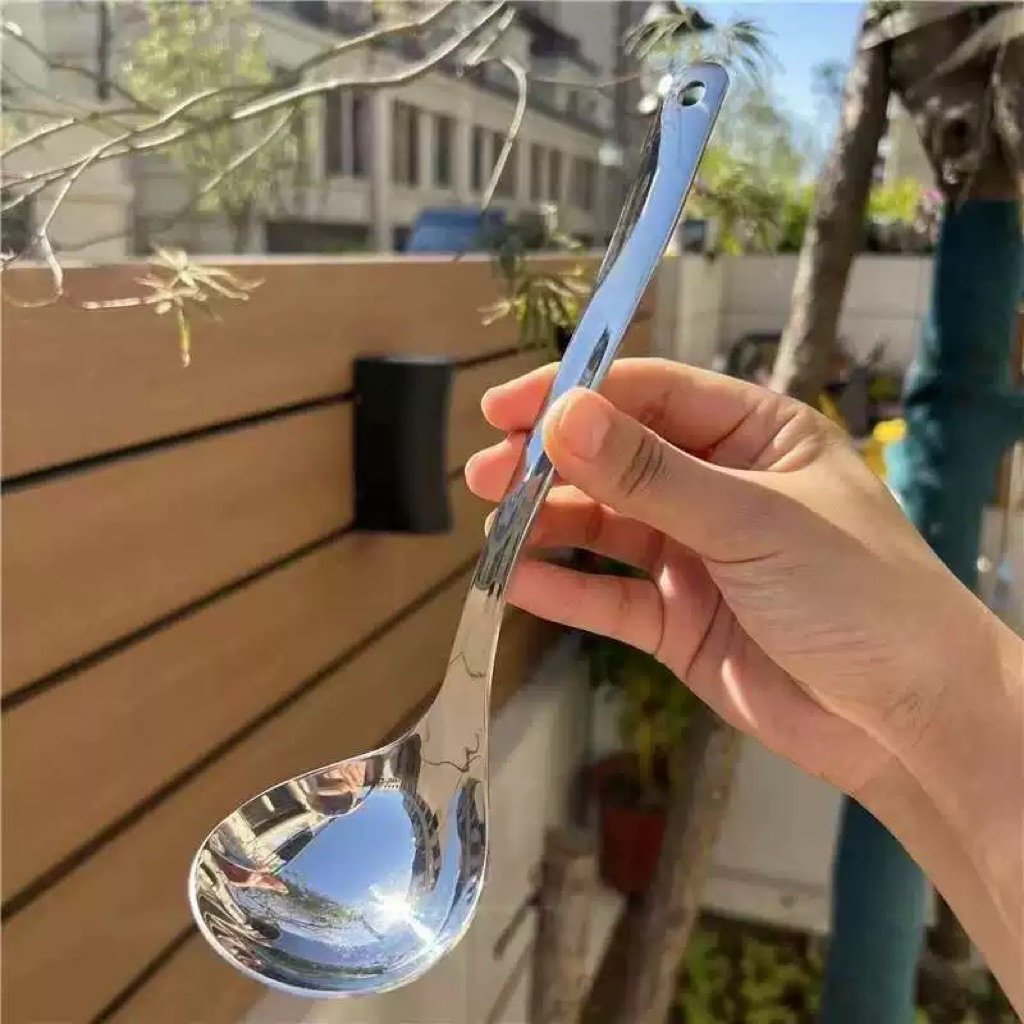 Muôi múc canh inox 304 cao cấp sáng bóng 23.8cm x 7cm - Trúc Nhiên Boutique