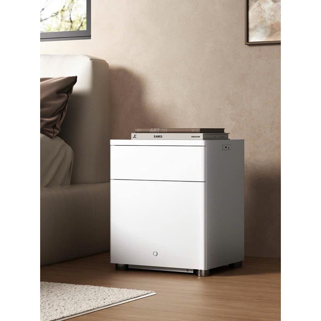 Két Sắt Xiaomi CRMCR 50YN Đầu  Giường Nhập Khẩu  -  Có Thể Sạc Điện Thoại Và Tự Sáng Khi Bước Gần Có Hai Ngăn Khóa Riêng