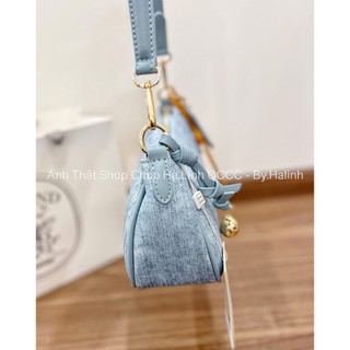 Túi Kẹp Nách Chio Denim BST Mới 2 Quai Thay Đổi
