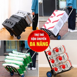 Xe Kéo Hàng Gấp Gọn Xe Đẩy Hàng Được trang bị khung thép nặng và sơn chống gỉ Chịu Tải Trọng Cao Tải trọng 150Kg