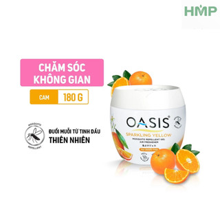 Sáp thơm đuổi muỗi OASIS Sparkling Yellow hộp 180g