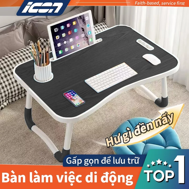 ICON bàn học gấp gọn Bàn làm việc cho máy tính xách tay, thích hợp cho sinh viên và người đi làm