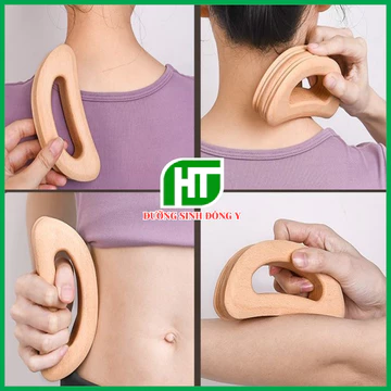 Dụng Cụ Cạo Gió Mát Xa Lưng Bằng Gỗ Chuyên Dụng
