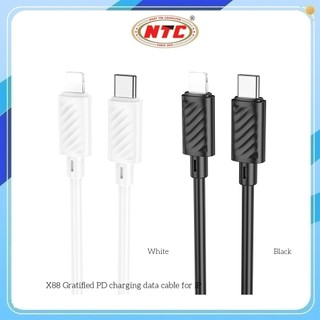 Cáp sạc nhanh Hoco X88 cổng TypeC to LaiNing 20W, dài 1M (Trắng)