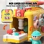 Đồ chơi cho bé giải trí - Trò chơi đập chuột bằng gỗ kèm đàn, nhiều màu sắc có bánh răng và bánh xe có thể di chuyển