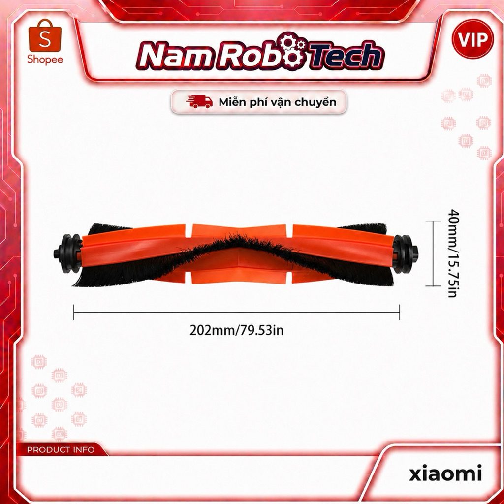 Chỗi chính Phụ kiện robot hút bụi lau nhà Vacuum 5 EU , 5 EU Pro , X20 Max/X20 Pro