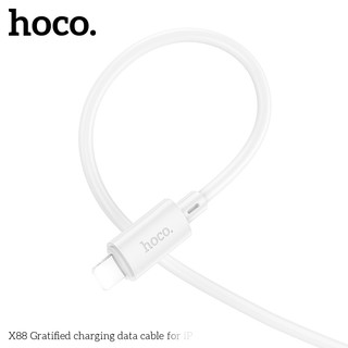 Cáp sạc nhanh Hoco X88 cổng LaiNing, max 2.4A, dài 1M (Trắng)