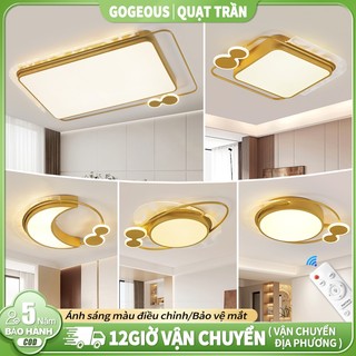 GOGEOUS Đèn trần trang trí LED 3 màu cho phòng khách, thích hợp cho phòng ngủ, phòng ăn và hành lang