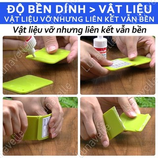 Keo dán siêu dính Keo đa năng dính nhanh 30s, dính chắc trên nhiều vật liệu Dán Gỗ, Nhựa, Thủy Tinh